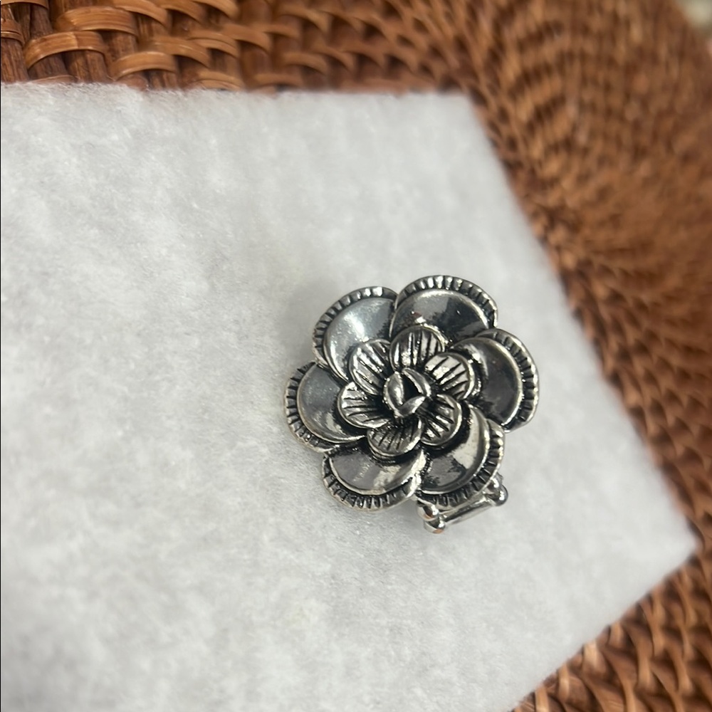 Flower Ring silver - Picture 4 of 4